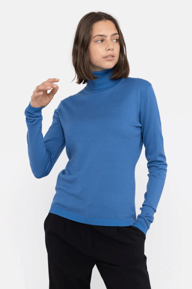 ROLLI SRMARLA ROLLNECK KNIT RIVERSIDE MELANGNE