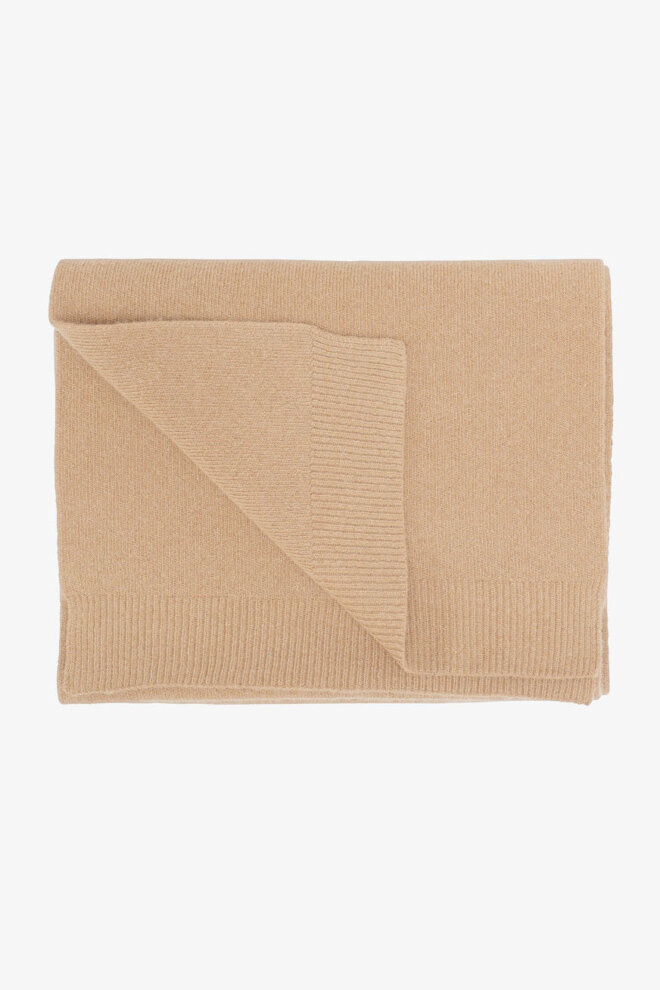 SCHAL MERINO WOOL SCARF HONEY BEIGE