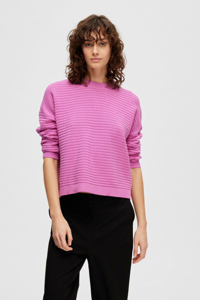 PULLOVER 16088685 SLFLAURINA LS KNIT CYCLAME