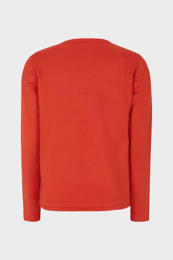 PULLOVER SRMARLA O-NECK ROLL EDGE FIESTA