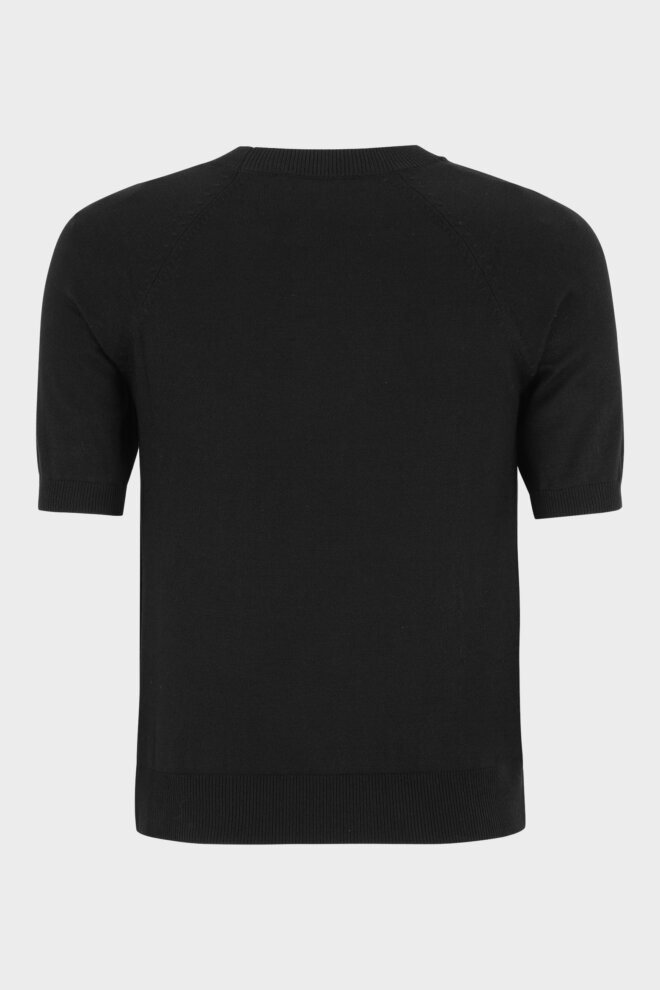 PULLOVER SRMARLA SS O-NECK KNIT BLACK