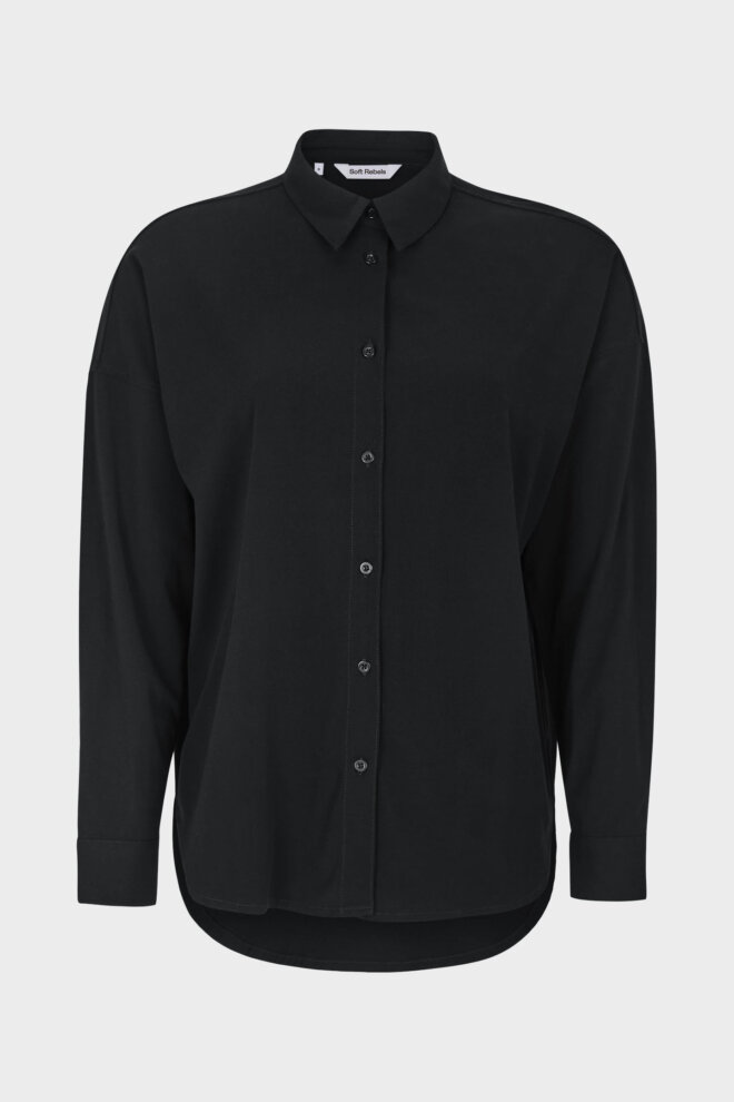 BLUSE SRFREEDOM WIDE SHIRT BLACK