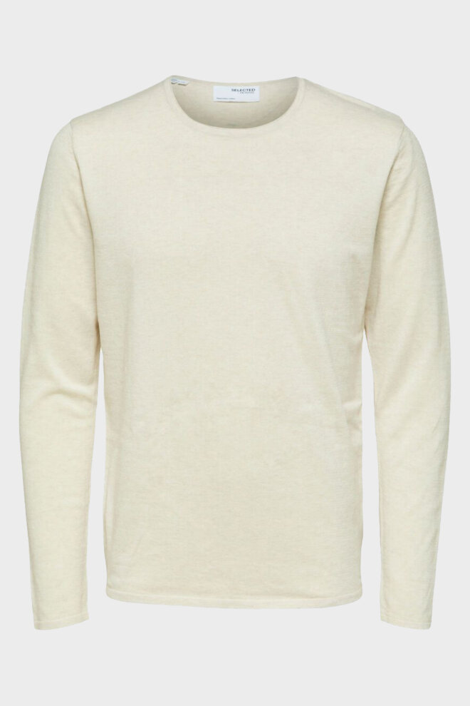 PULLOVER 16079774 SLHROME LS KNIT ANGORA