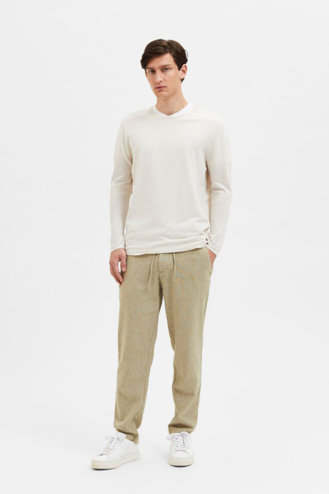 PULLOVER 16079774 SLHROME LS KNIT ANGORA