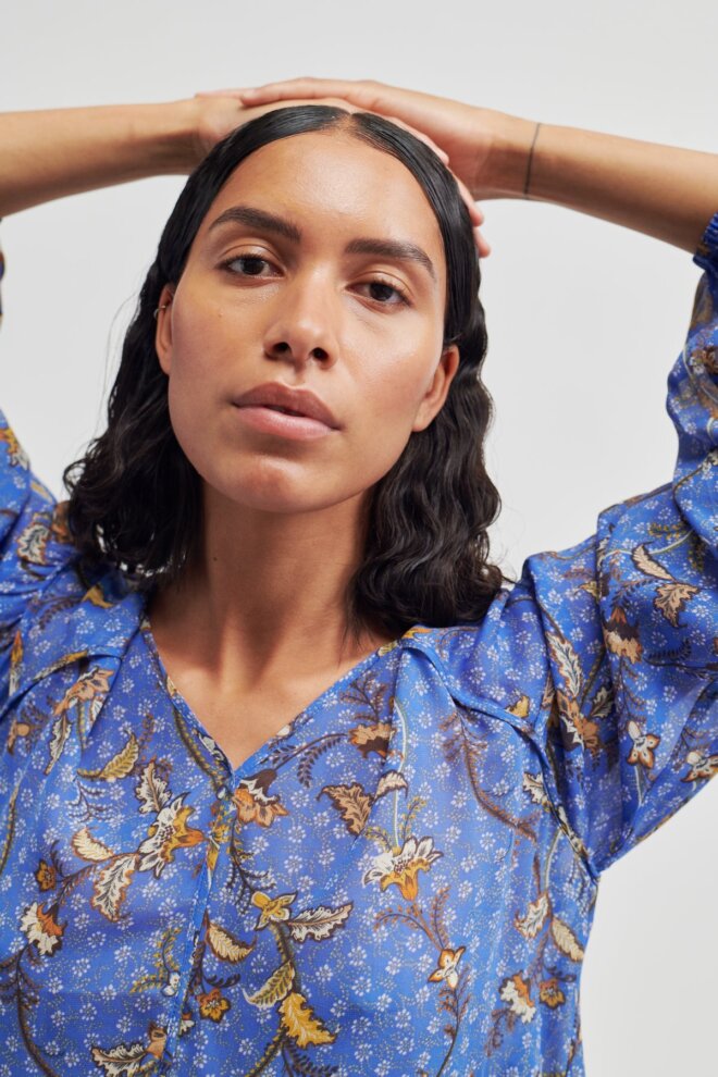 BLUSE LANTANA BLOUSE AMPARO BLUE