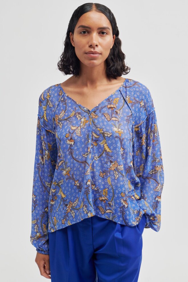 BLUSE LANTANA BLOUSE AMPARO BLUE