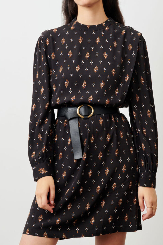 GÜRTEL TISAO ROUND BUCKLE BELT BLACK