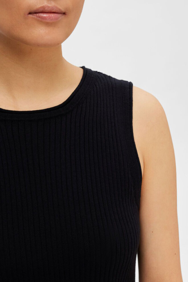 SHIRT 16089110 SLFLYDIA SLO-NECK BLACK