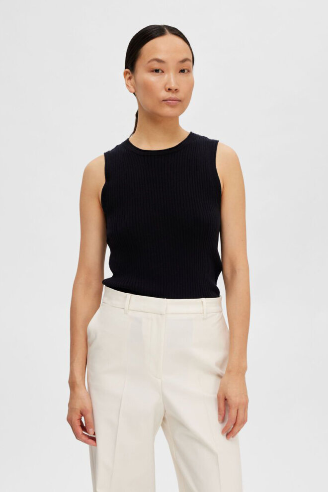 SHIRT 16089110 SLFLYDIA SLO-NECK BLACK