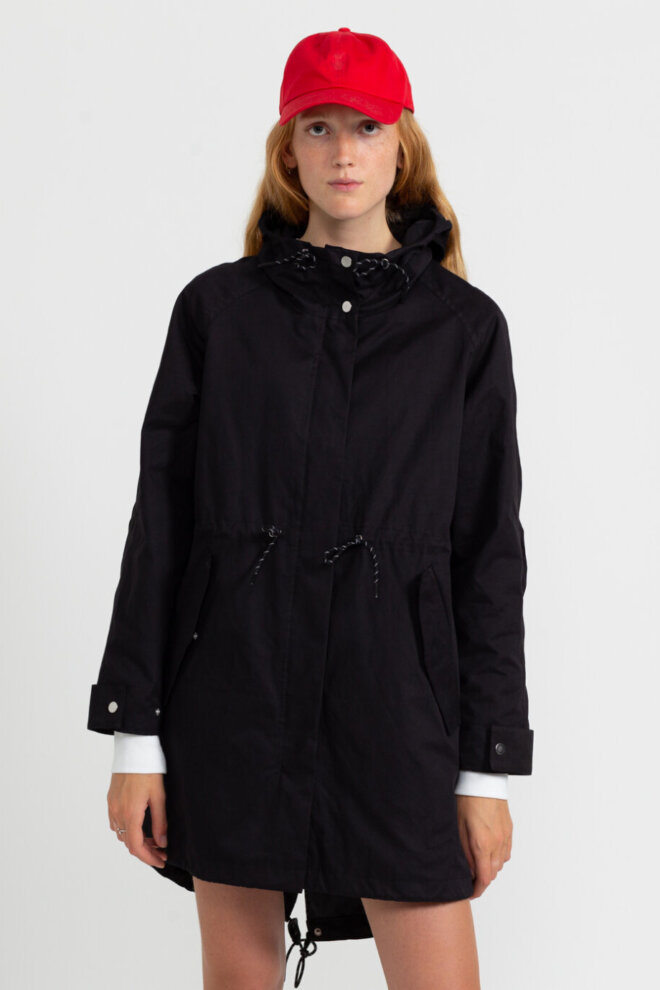 JACKE 77208 MID LENGTH PARKA BLACK