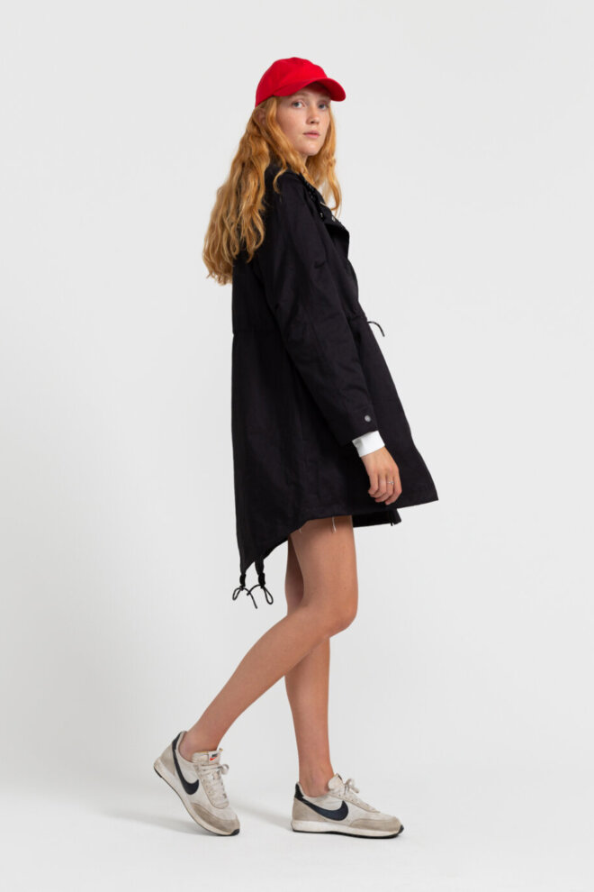 JACKE 77208 MID LENGTH PARKA BLACK