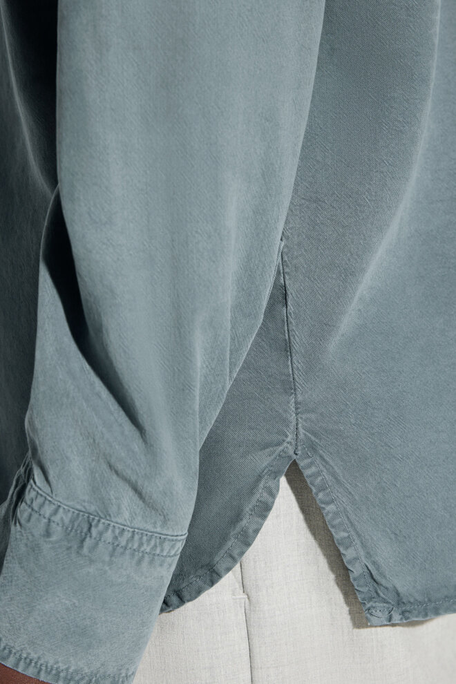 HEMD OSSIAN TENCEL ENGLISH BLUE