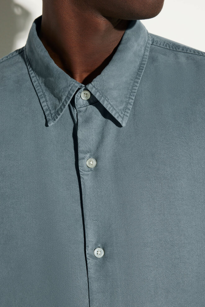 HEMD OSSIAN TENCEL ENGLISH BLUE