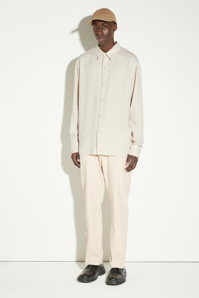 HEMD OSSIAN TENCEL BONE WHITE