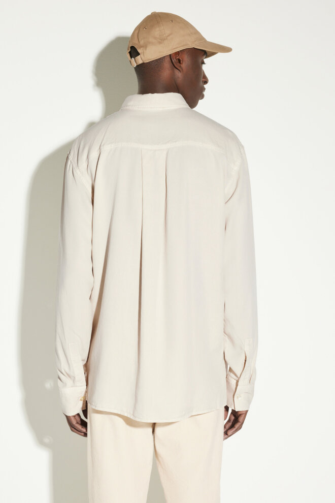 HEMD OSSIAN TENCEL BONE WHITE