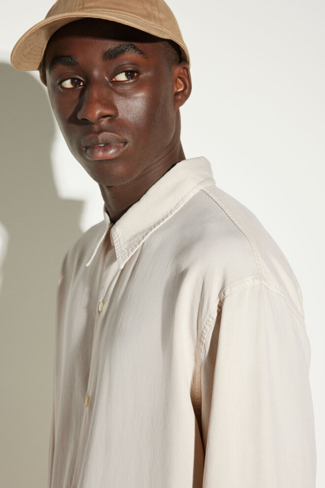 HEMD OSSIAN TENCEL BONE WHITE