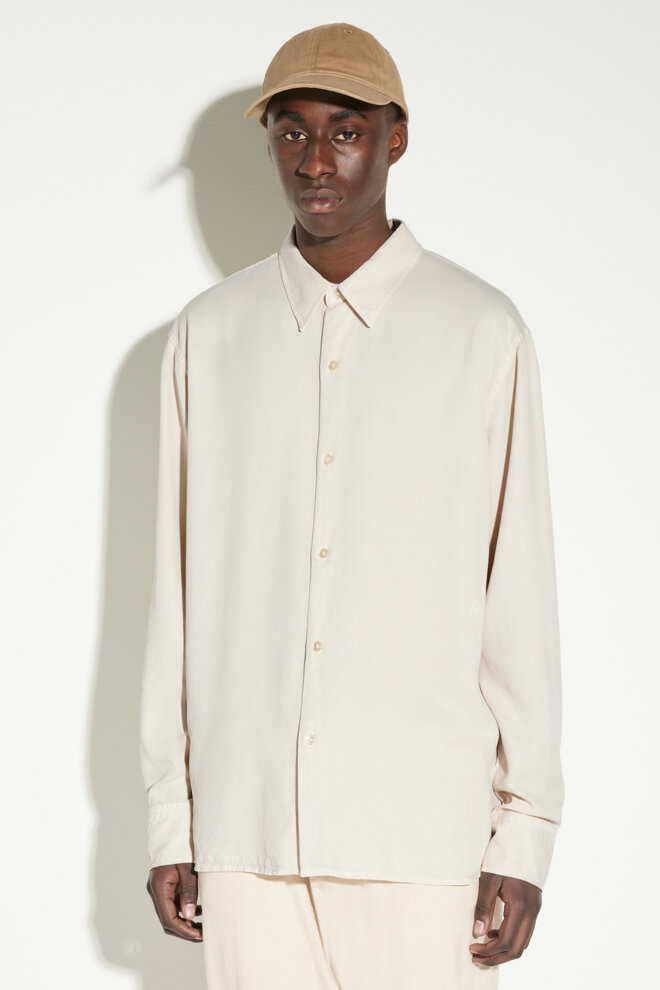 HEMD OSSIAN TENCEL BONE WHITE