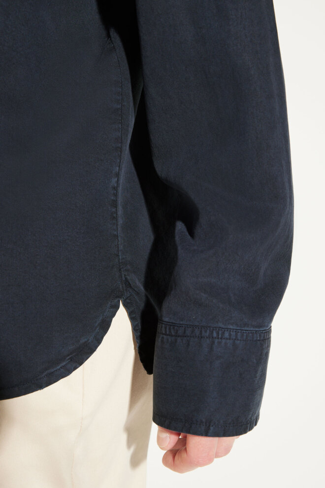 HEMD OSSIAN TENCEL DARK NAVY