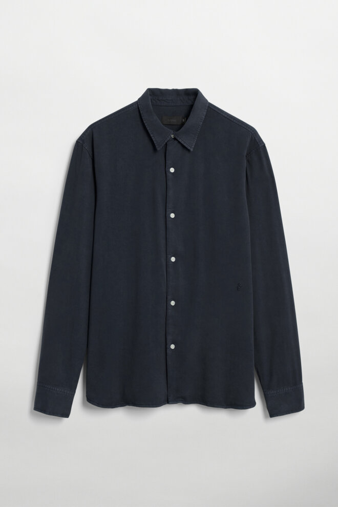 HEMD OSSIAN TENCEL DARK NAVY