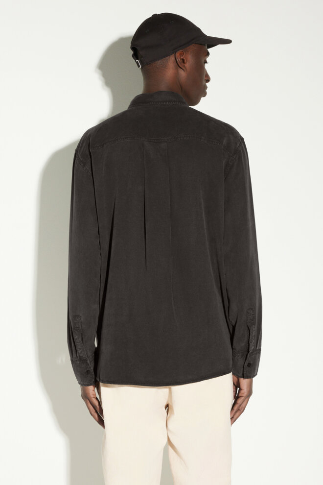 HEMD OSSIAN TENCEL BLACK