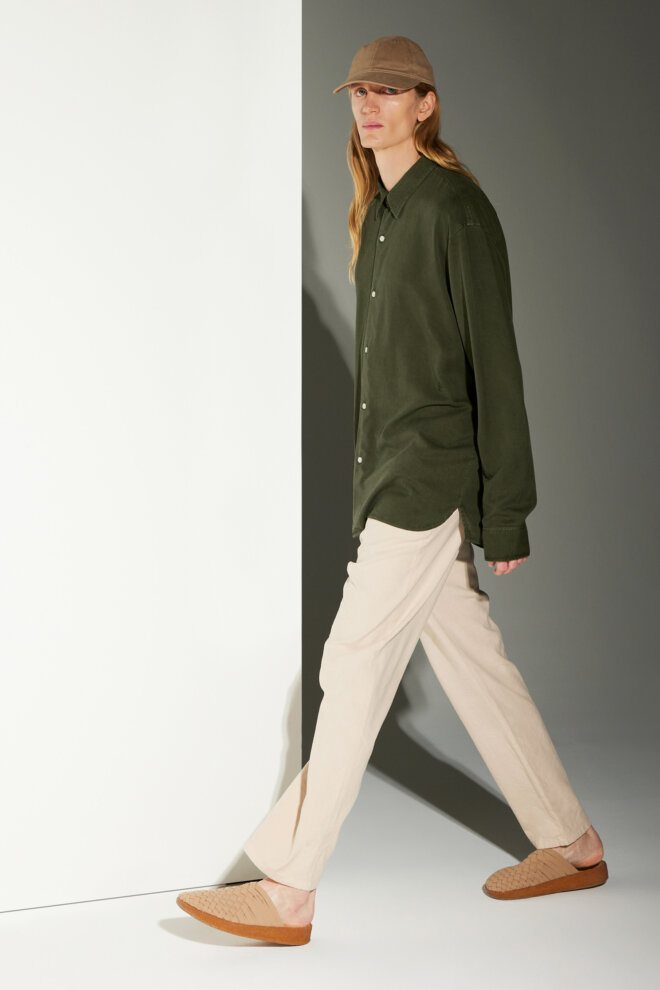 HEMD OSSIAN TENCEL SHELTER GREEN