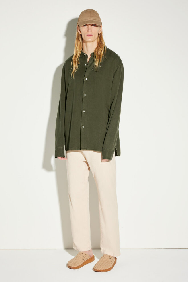 HEMD OSSIAN TENCEL SHELTER GREEN