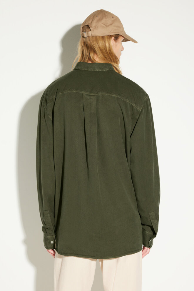 HEMD OSSIAN TENCEL SHELTER GREEN