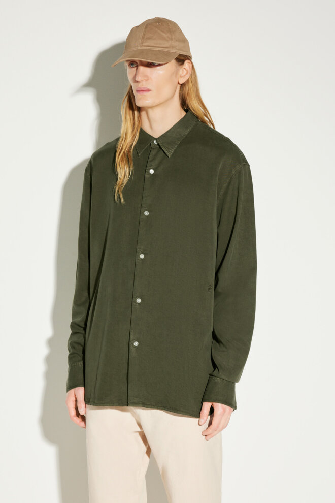HEMD OSSIAN TENCEL SHELTER GREEN