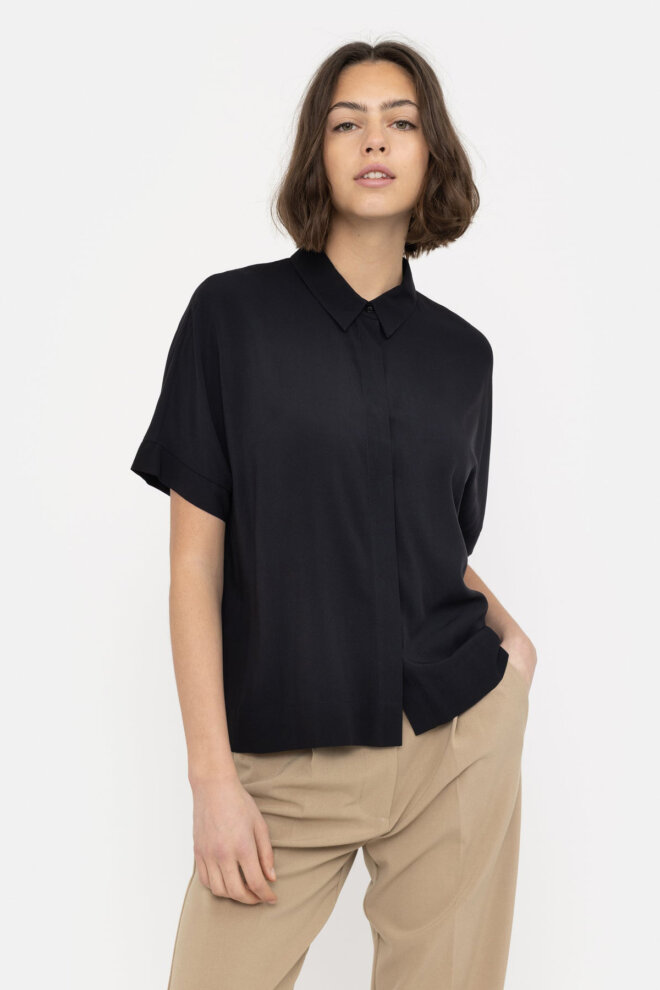 BLUSE SRFREEDOM SS SHIRT BLACK
