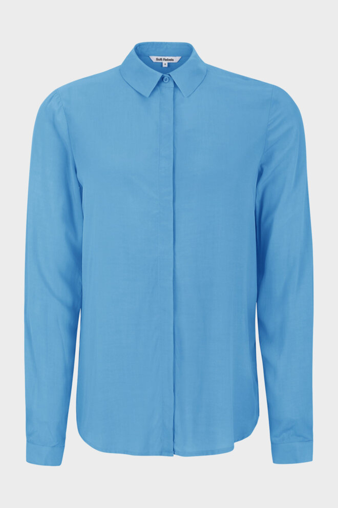 BLUSE SRFREEDOM LS SHIRT AZURE BLUE