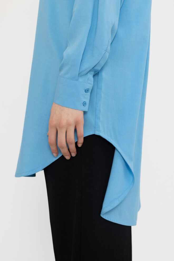 BLUSE SRFREEDOM LONG SHIRT AZURE BLUE