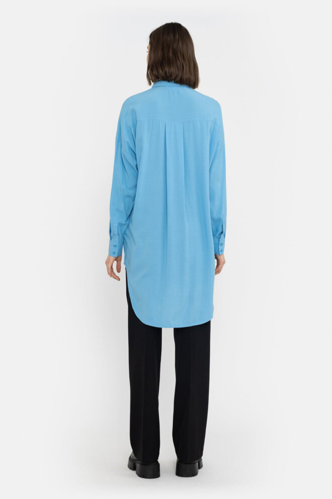 BLUSE SRFREEDOM LONG SHIRT AZURE BLUE