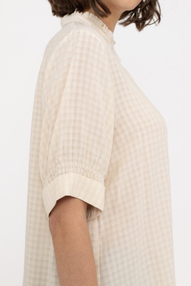 BLUSE SRFIE BLOUSE WHITECAP GRAY