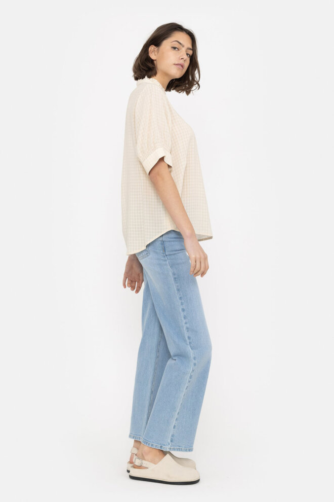 BLUSE SRFIE BLOUSE WHITECAP GRAY