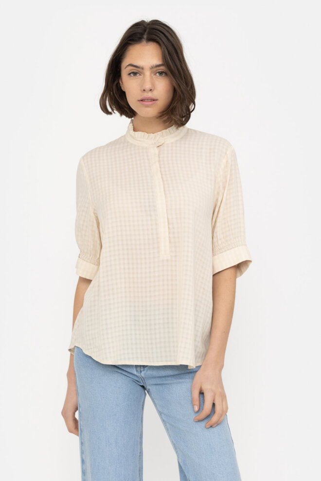 BLUSE SRFIE BLOUSE WHITECAP GRAY