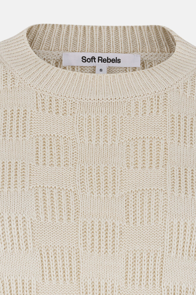 PULLOVER SRMARA BLOUSE KNIT WHITECAP GRAY