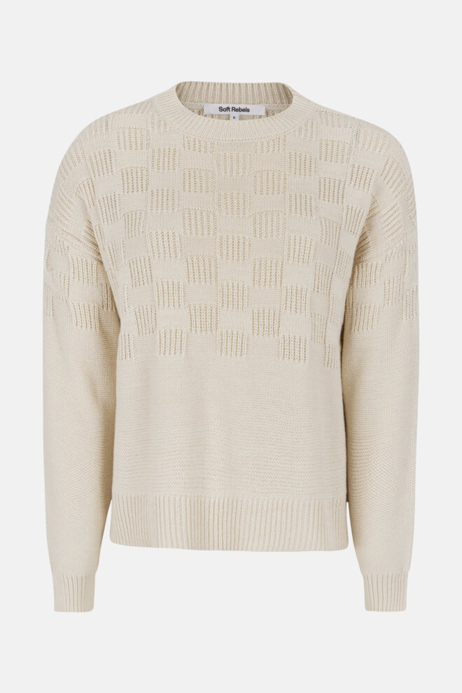 PULLOVER SRMARA BLOUSE KNIT WHITECAP GRAY