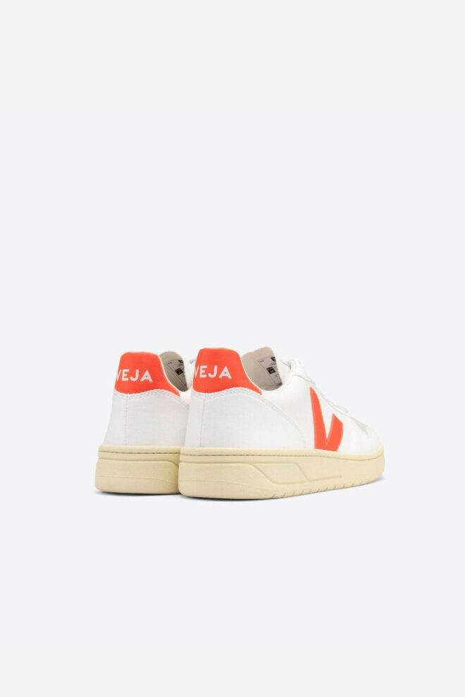 SNEAKER VX0703152A V-10 WHITE_ORANGE-FLUO