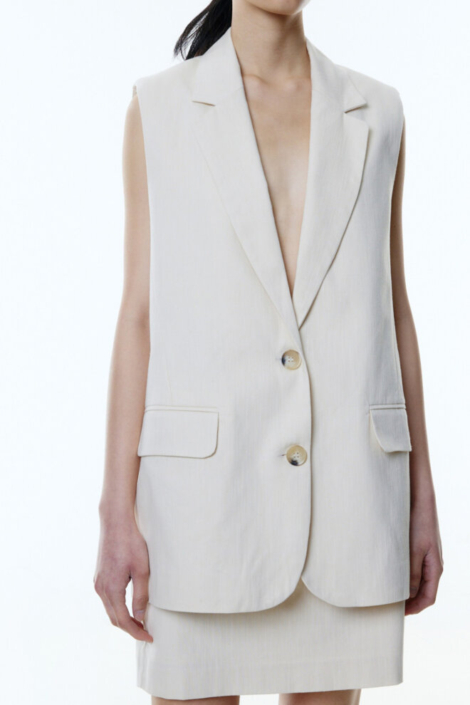 BLAZER TAYRA VEST BUTTER CREAM
