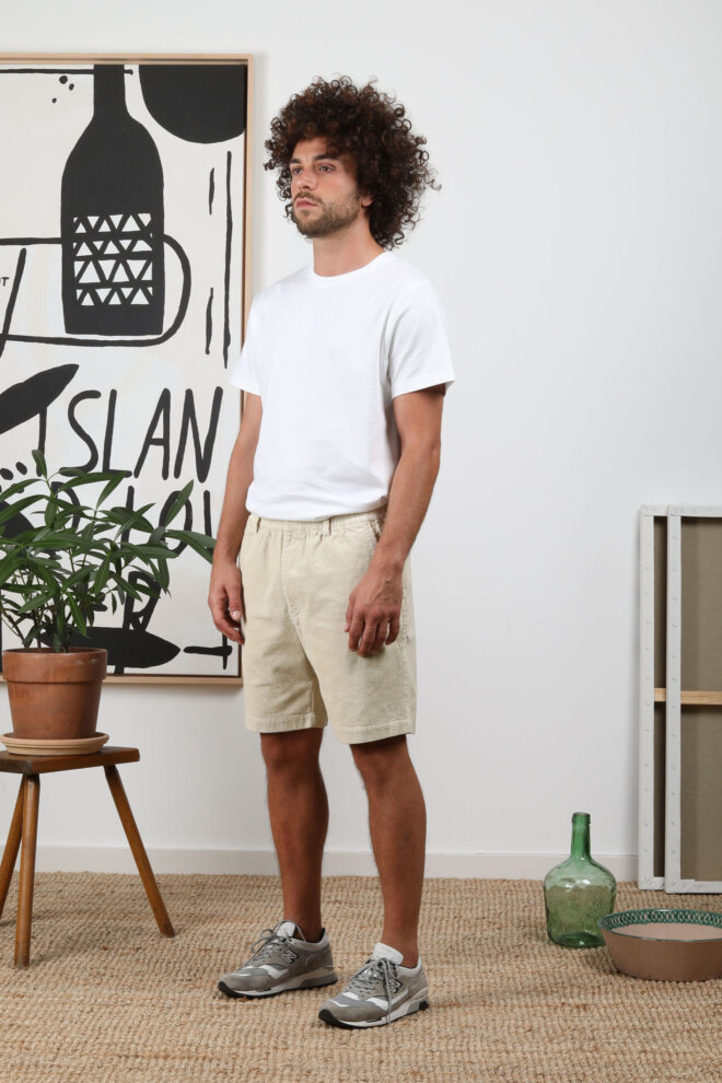 SHORT DEVON CORD OFF WHITE