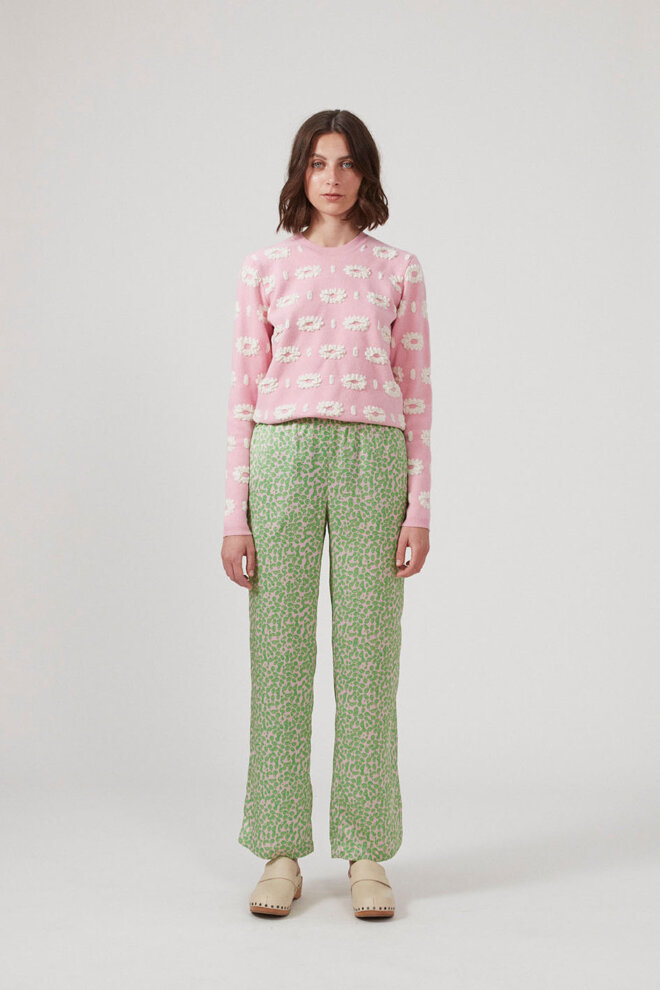 HOSE CLARKEMD PRINT PANTS CLASSIC GREEN
