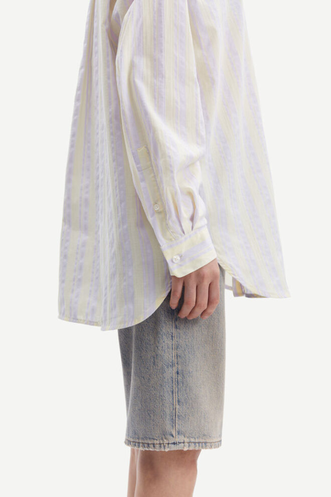 BLUSE ALFRIDA SHIRT 14823 STRIPES LEMON