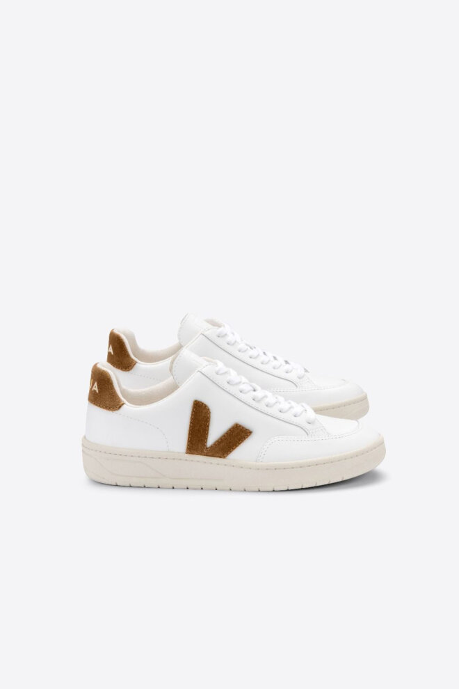 SNEAKER XD0202322A V-12 LEATHER WHITE CAMEL