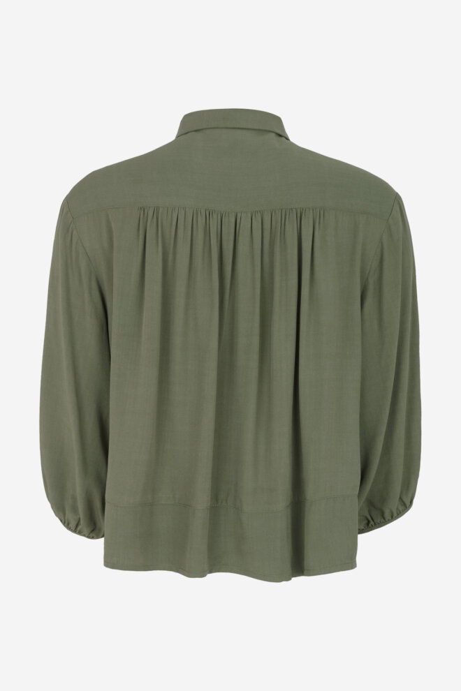 BLUSE SRMYLA SHIRT DEEP LICHEN GREEN