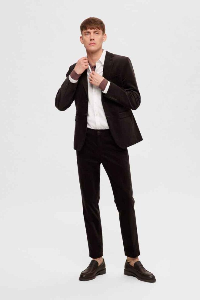 POLO 16090149 SLHTOWN MERINO PEPPERCORN