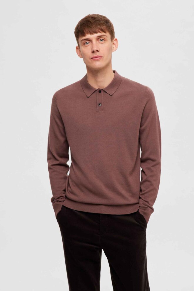 POLO 16090149 SLHTOWN MERINO PEPPERCORN