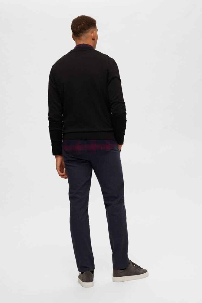 POLO 16090149 SLHTOWN MERINO BLACK