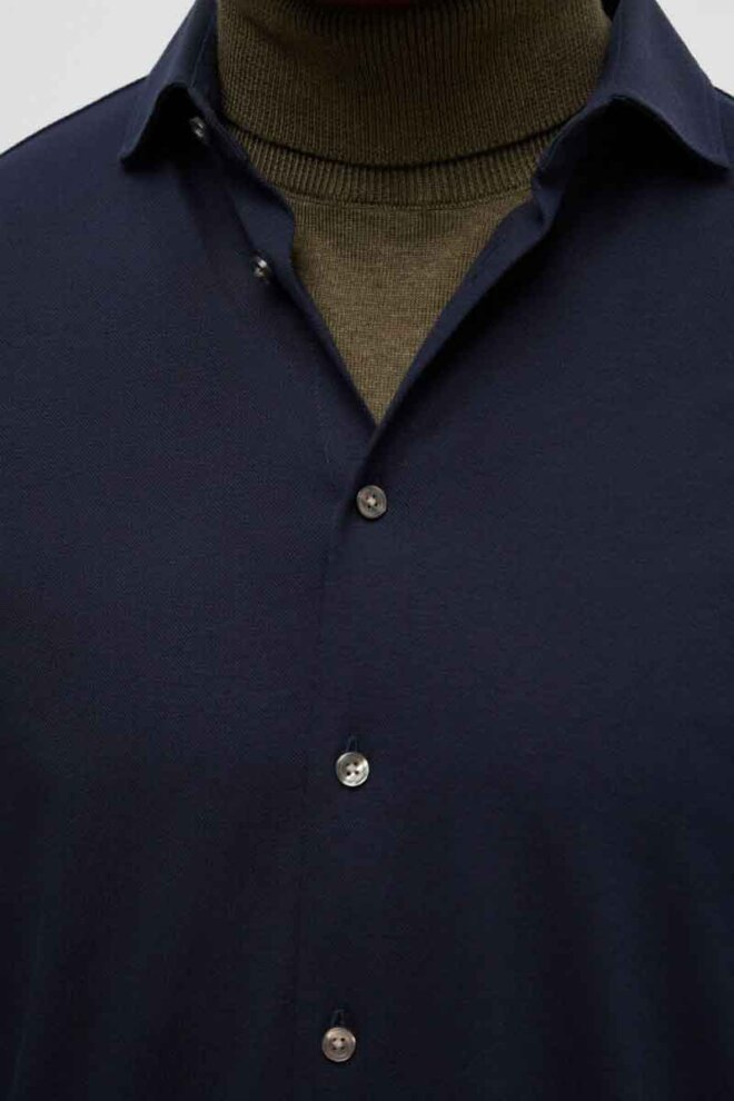 HEMD 16090208 SLHSLIMBOND DARK SAPPHIRE