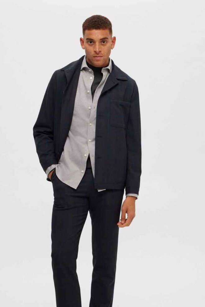 HEMD 16090208 SLHSLIMBOND PURE CASHMERE