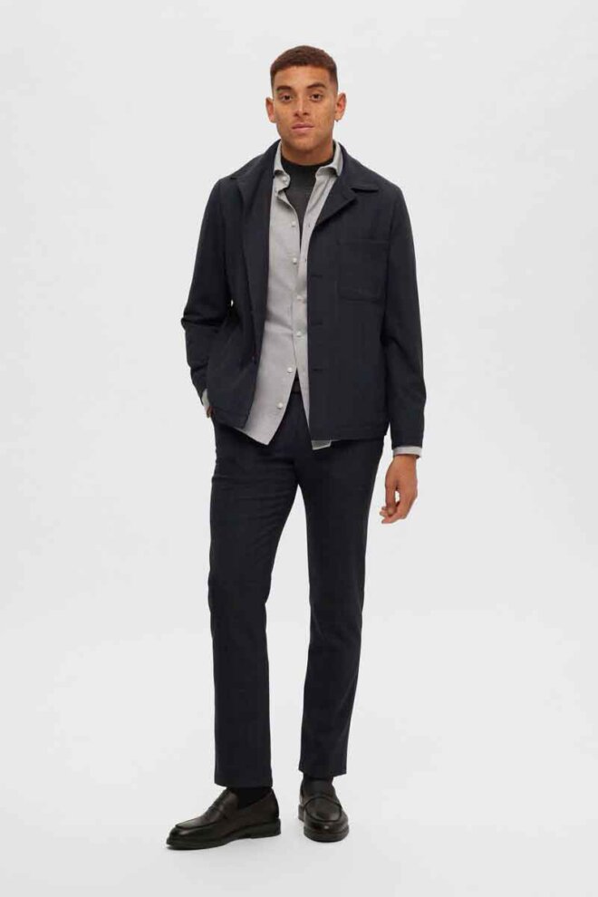 HEMD 16090208 SLHSLIMBOND PURE CASHMERE